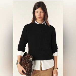 ba&sh Black Crew Neck Sweater